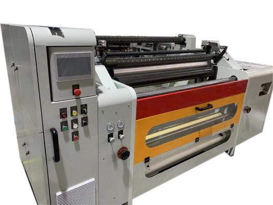 Μηχανή διακοπής θερμικού χαρτιού 600mm Aluminium Foil Rewinder πλήρως αυτόματη 350m/min