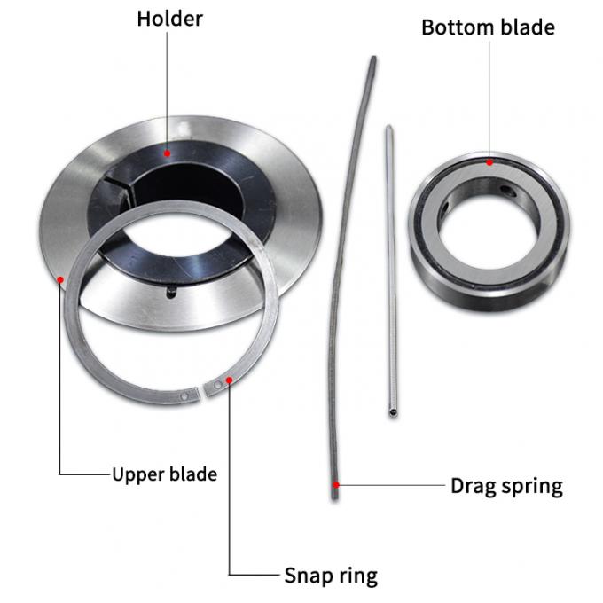 Στρογγυλή υψηλής ακρίβειας περιστροφική λεπίδα κοπής Pvc Edge Blade περιστροφικές λεπίδες μηχανή κοπής χαρτιού σωλήνα κολλητική ταινία μηχανή κοπής λεπίδα 16